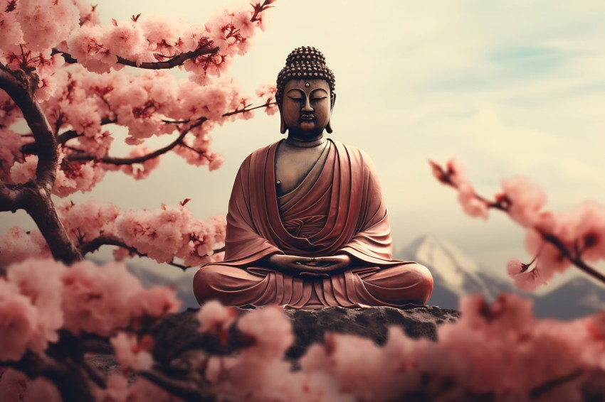 Gautam Lord Buddha Aesthetic Meditating (957)