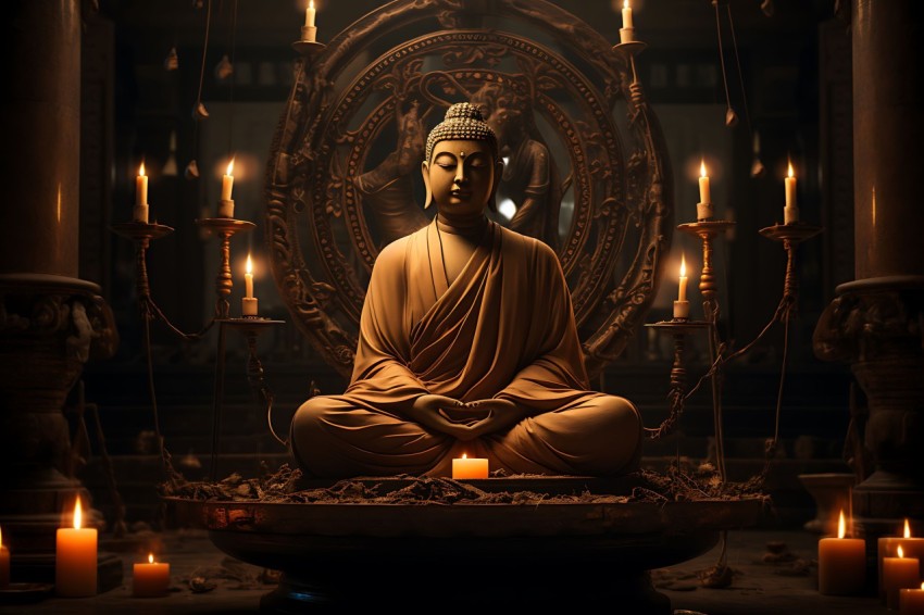 Gautam Lord Buddha Aesthetic Meditating (905)