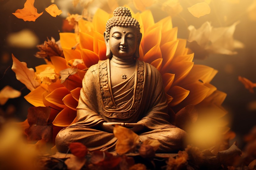 Gautam Lord Buddha Aesthetic Meditating (978)