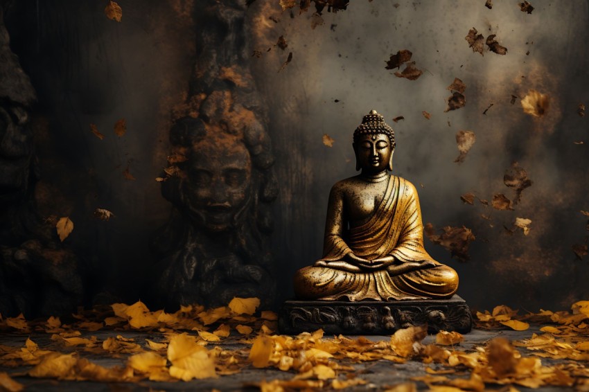 Gautam Lord Buddha Aesthetic Meditating (947)