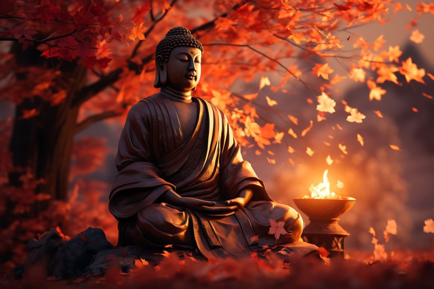 Gautam Lord Buddha Aesthetic Meditating (928)