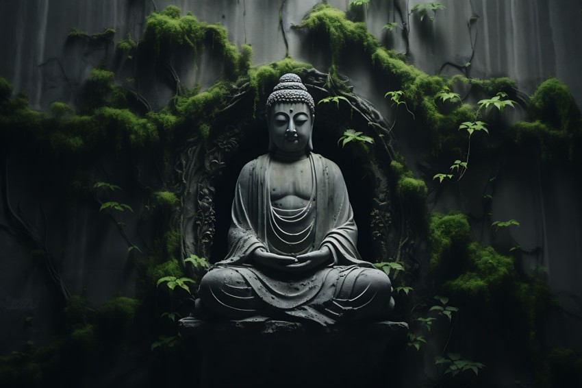 Gautam Lord Buddha Aesthetic Meditating (1074)