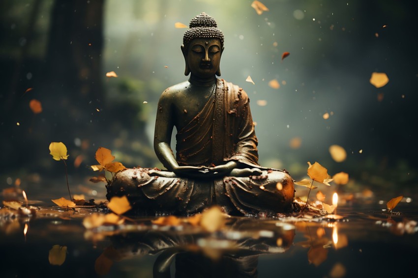 Gautam Lord Buddha Aesthetic Meditating (1088)