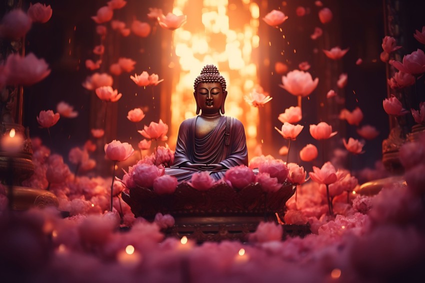 Gautam Lord Buddha Aesthetic Meditating (1073)