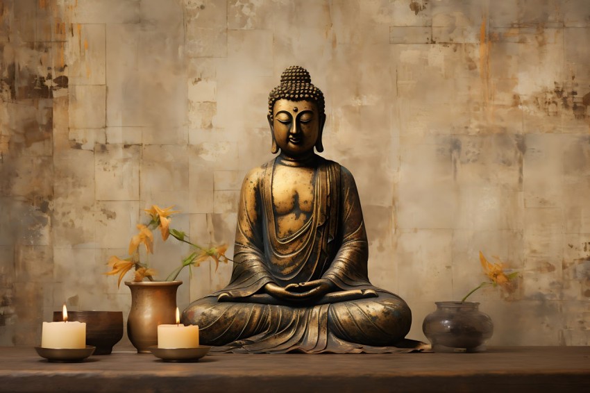 Gautam Lord Buddha Aesthetic Meditating (1005)