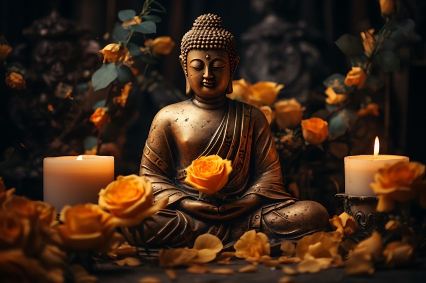 Gautam Lord Buddha Aesthetic Meditating (1061)