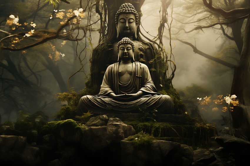 Gautam Lord Buddha Aesthetic Meditating (1047)