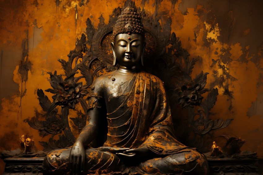 Gautam Lord Buddha Aesthetic Meditating (1034)