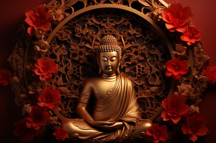 Gautam Lord Buddha Aesthetic Meditating (1027)