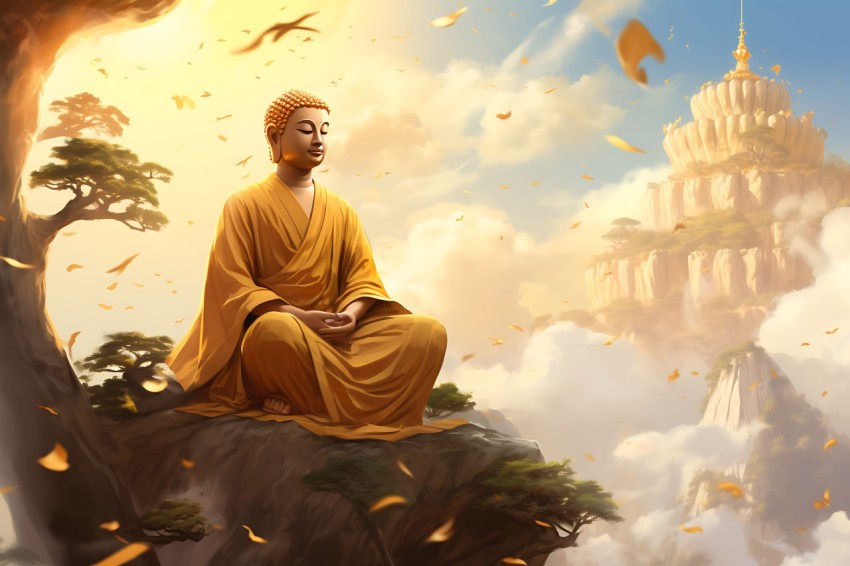 Gautam Lord Buddha Aesthetic Meditating (1193)