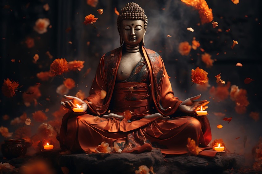 Gautam Lord Buddha Aesthetic Meditating (1101)