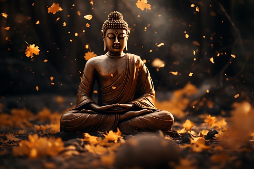 Gautam Lord Buddha Aesthetic Meditating (1197)
