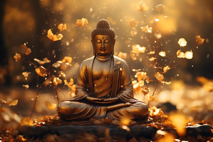 Gautam Lord Buddha Aesthetic Meditating (1124)