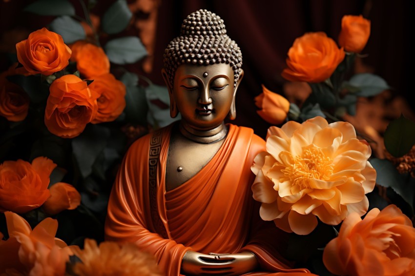 Gautam Lord Buddha Aesthetic Meditating (1145)