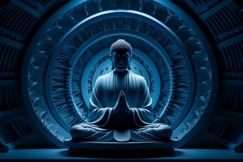 Gautam Lord Buddha Aesthetic Meditating (1147)
