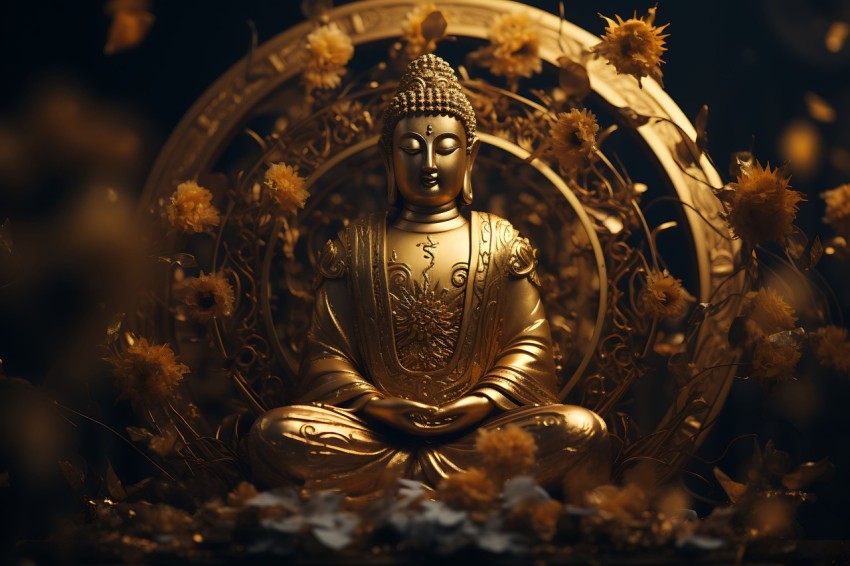 Gautam Lord Buddha Aesthetic Meditating (1199)