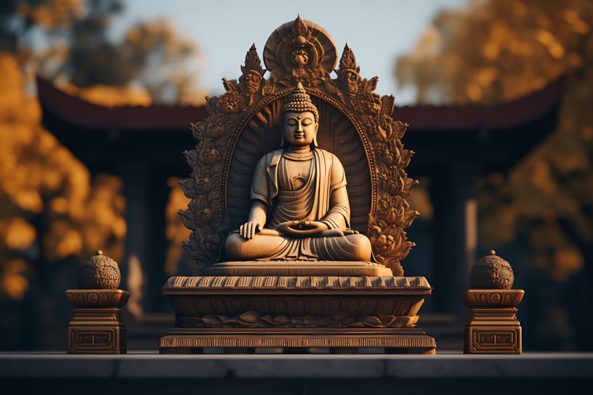 Gautam Lord Buddha Aesthetic Meditating (1130)