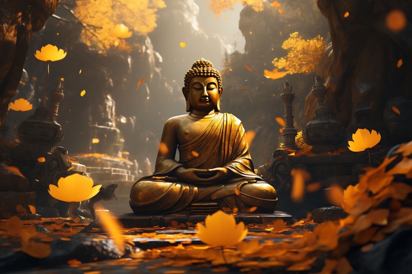 Gautam Lord Buddha Aesthetic Meditating (1196)