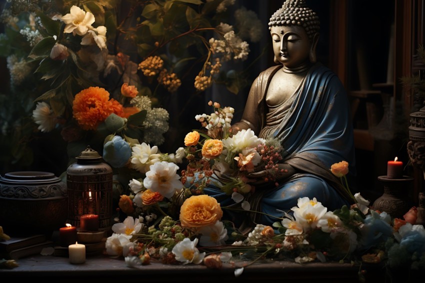 Gautam Lord Buddha Aesthetic Meditating (1134)