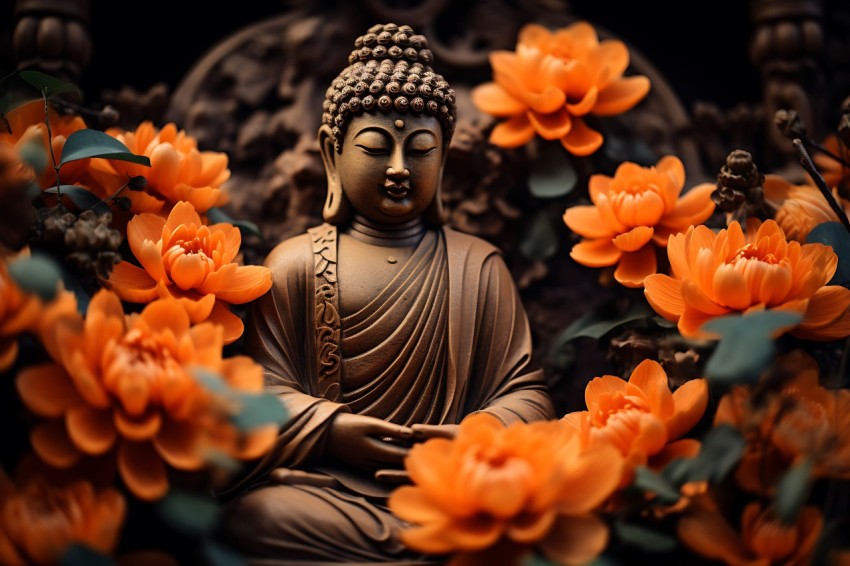 Gautam Lord Buddha Aesthetic Meditating (1180)