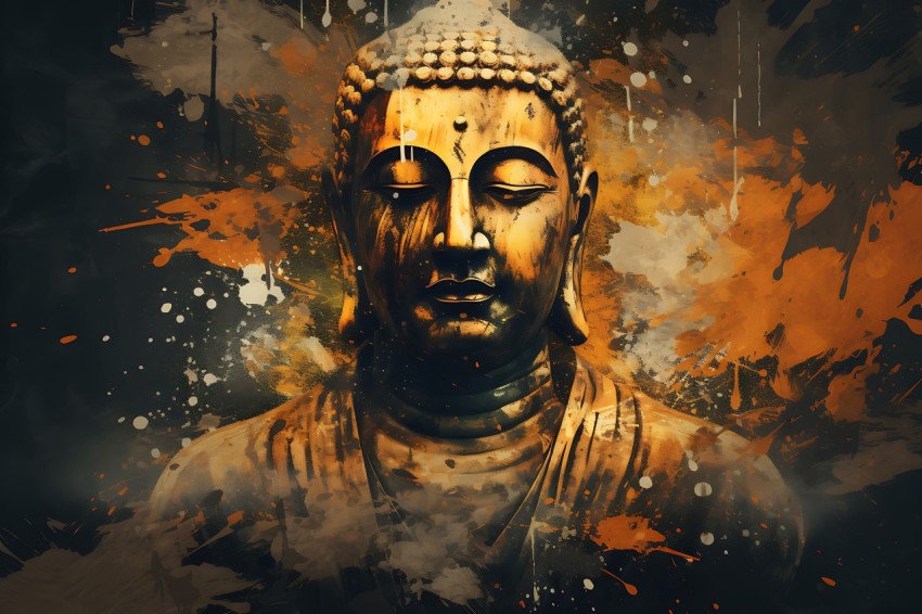 Gautam Lord Buddha Aesthetic Meditating (1131)
