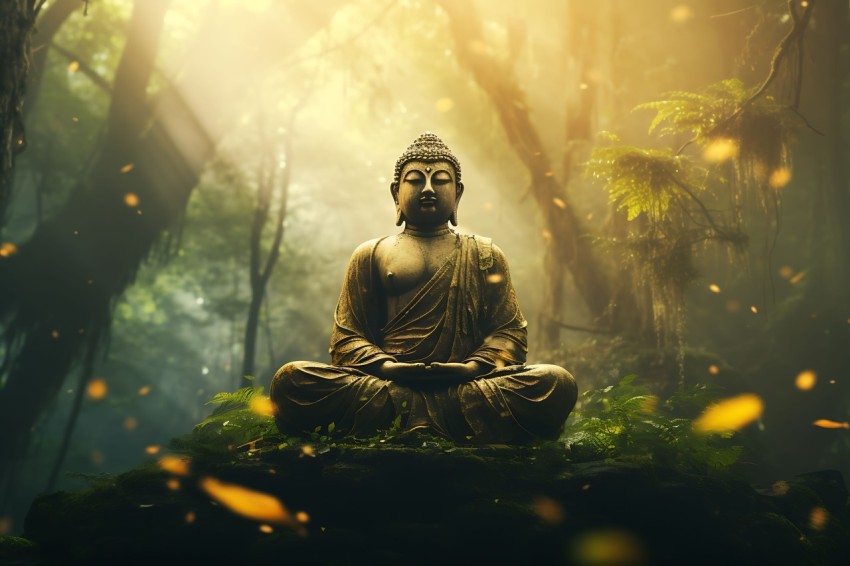 Gautam Lord Buddha Aesthetic Meditating (1250)