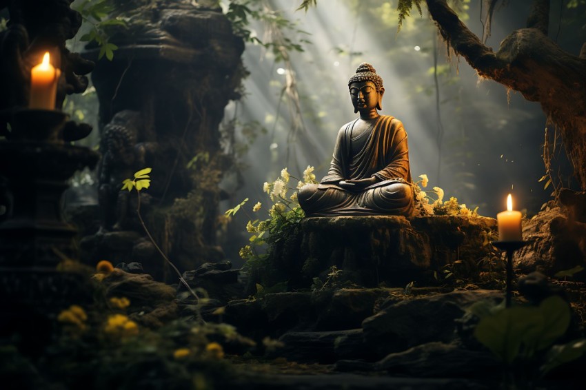 Gautam Lord Buddha Aesthetic Meditating (1292)