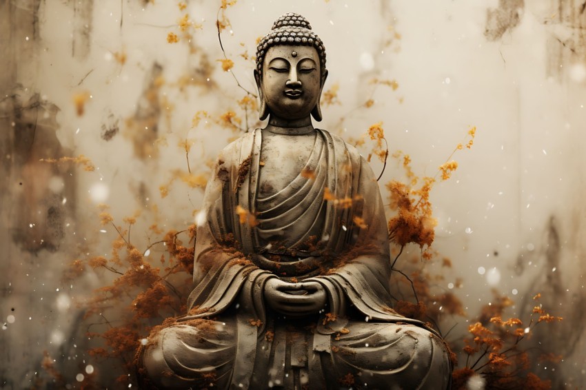 Gautam Lord Buddha Aesthetic Meditating (1233)