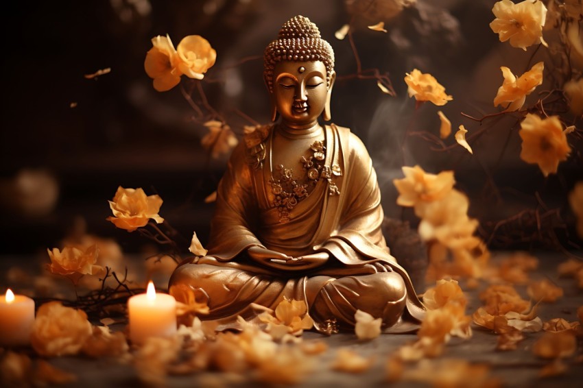 Gautam Lord Buddha Aesthetic Meditating (1268)