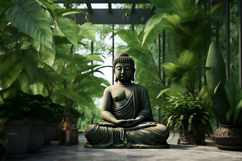 Gautam Lord Buddha Aesthetic Meditating (1215)