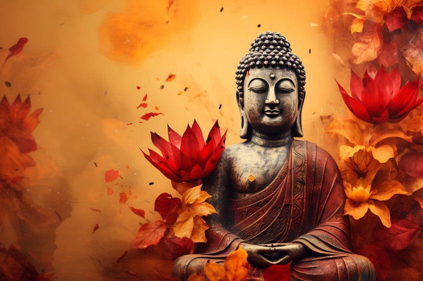 Gautam Lord Buddha Aesthetic Meditating (1214)