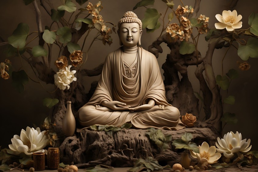 Gautam Lord Buddha Aesthetic Meditating (1244)