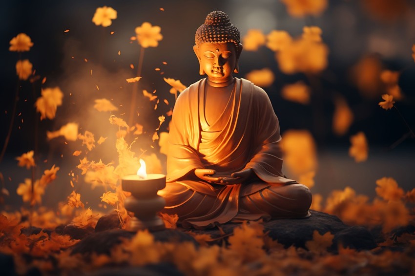 Gautam Lord Buddha Aesthetic Meditating (1328)