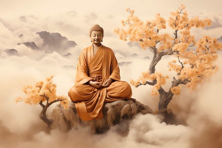 Gautam Lord Buddha Aesthetic Meditating (1357)