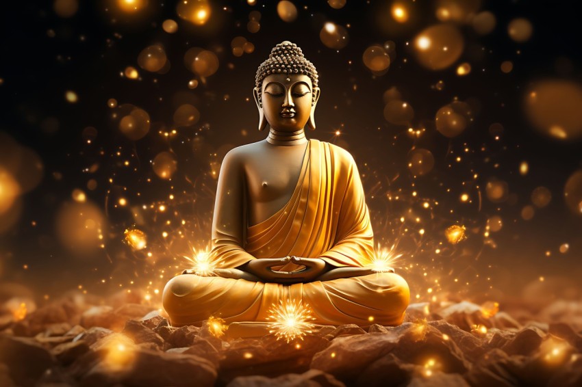 Gautam Lord Buddha Aesthetic Meditating (1396)