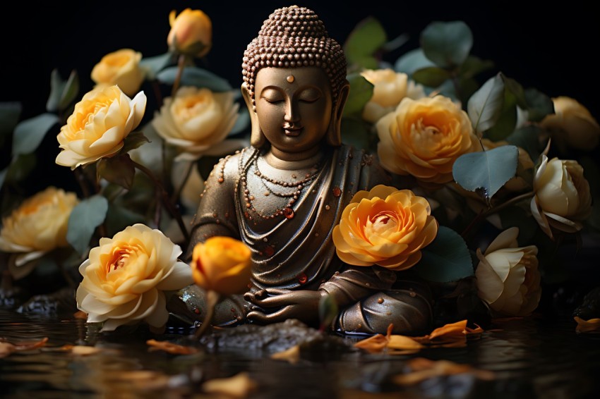 Gautam Lord Buddha Aesthetic Meditating (1381)