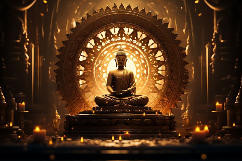 Gautam Lord Buddha Aesthetic Meditating (1340)