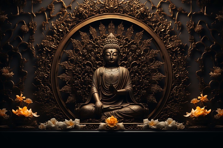 Gautam Lord Buddha Aesthetic Meditating (1367)