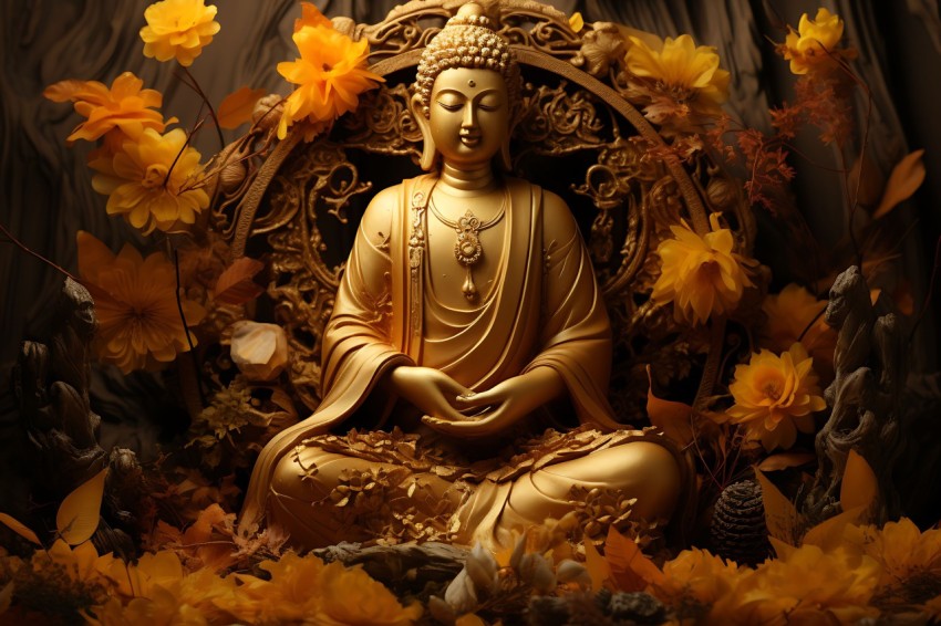 Gautam Lord Buddha Aesthetic Meditating (1370)