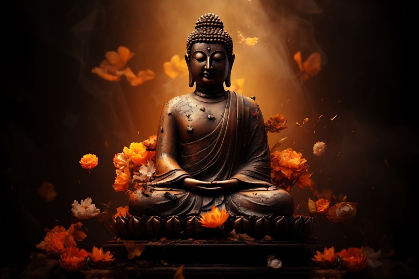 Gautam Lord Buddha Aesthetic Meditating (1424)