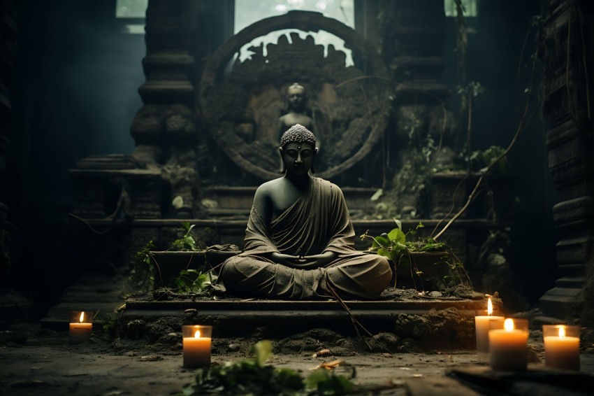 Gautam Lord Buddha Aesthetic Meditating (1443)