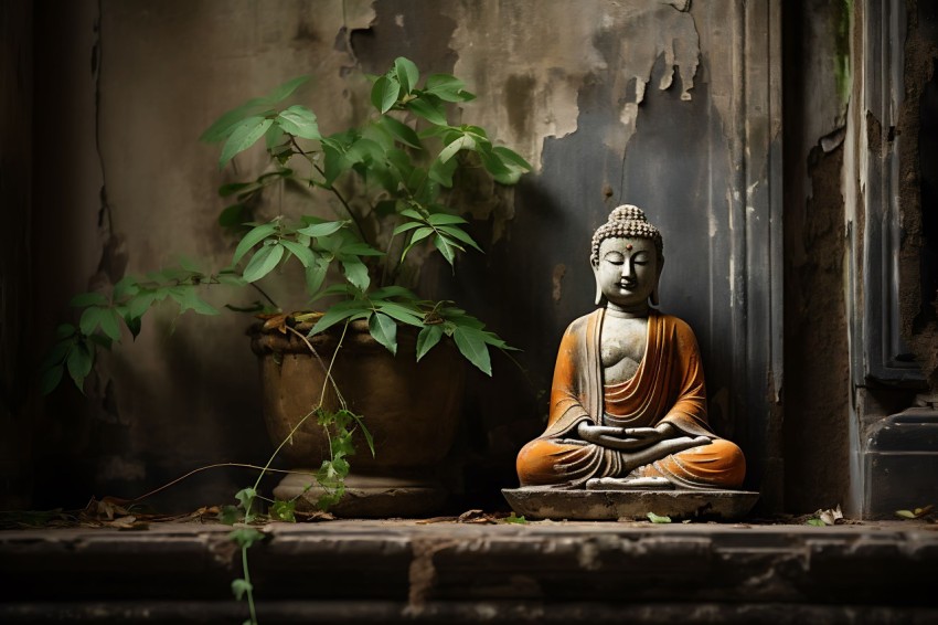 Gautam Lord Buddha Aesthetic Meditating (1456)