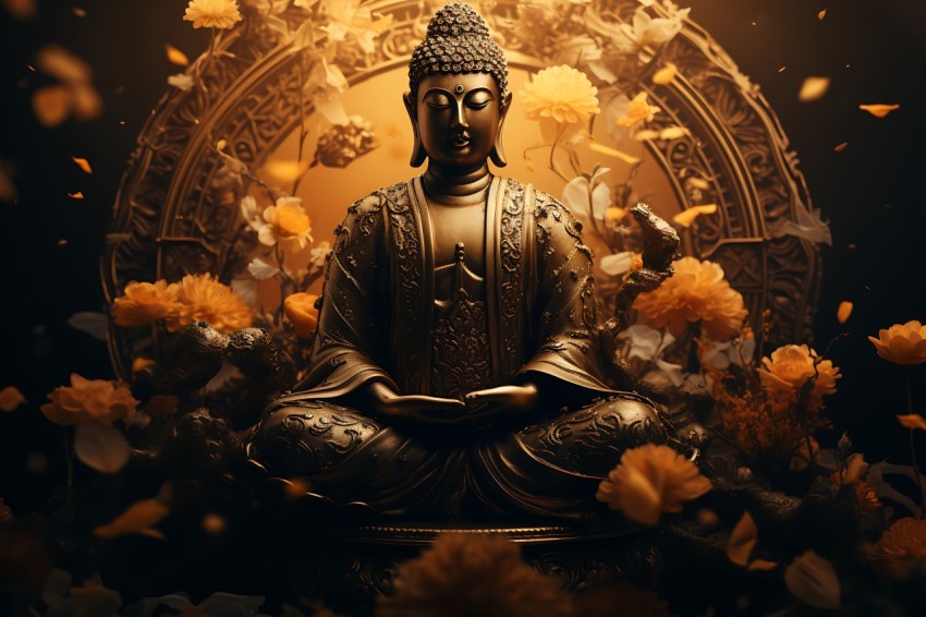 Gautam Lord Buddha Aesthetic Meditating (1463)