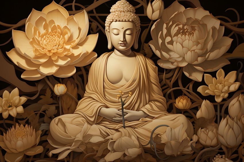 Gautam Lord Buddha Aesthetic Meditating (1466)