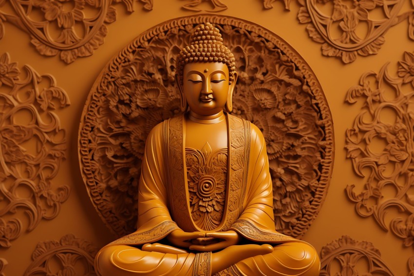 Gautam Lord Buddha Aesthetic Meditating (1410)