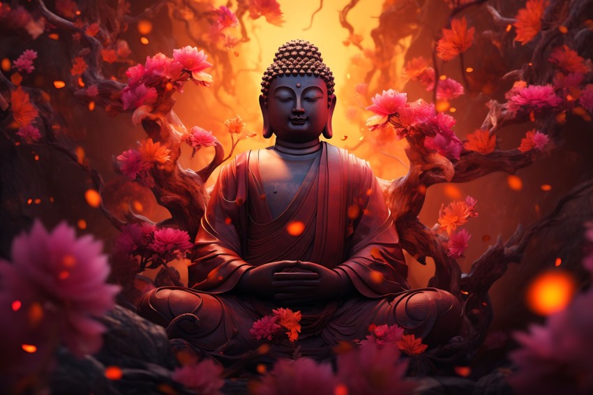 Gautam Lord Buddha Aesthetic Meditating (1542)