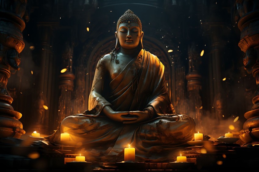 Gautam Lord Buddha Aesthetic Meditating (1509)