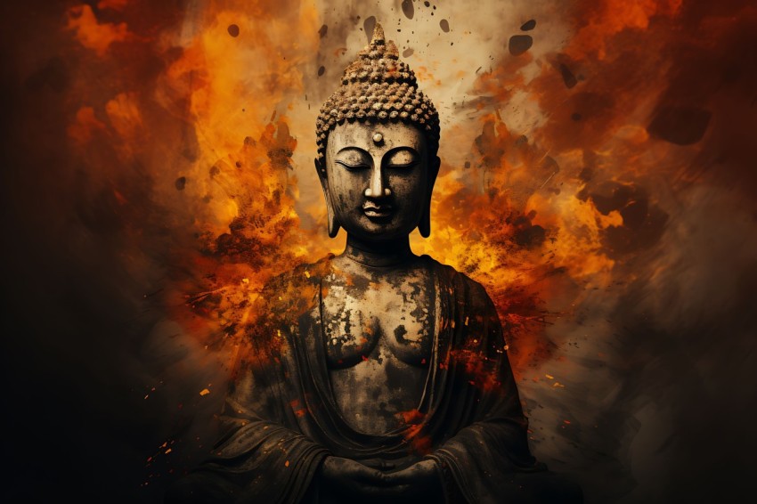 Gautam Lord Buddha Aesthetic Meditating (1589)
