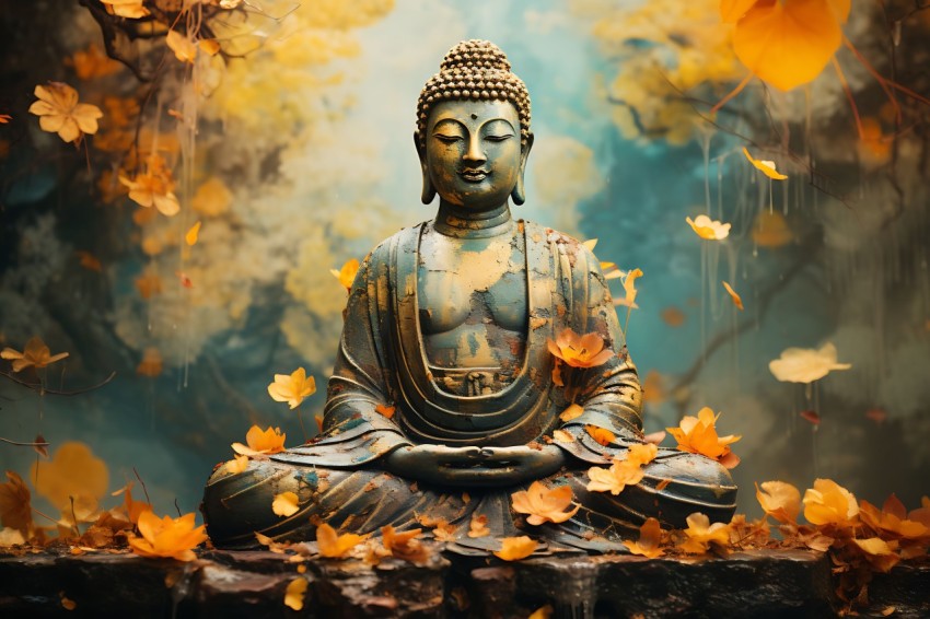 Gautam Lord Buddha Aesthetic Meditating (1559)