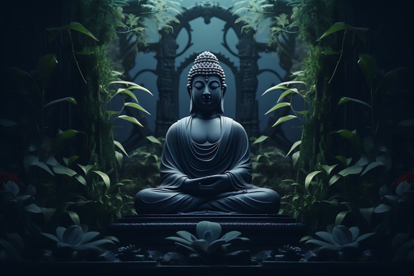 Gautam Lord Buddha Aesthetic Meditating (1608)